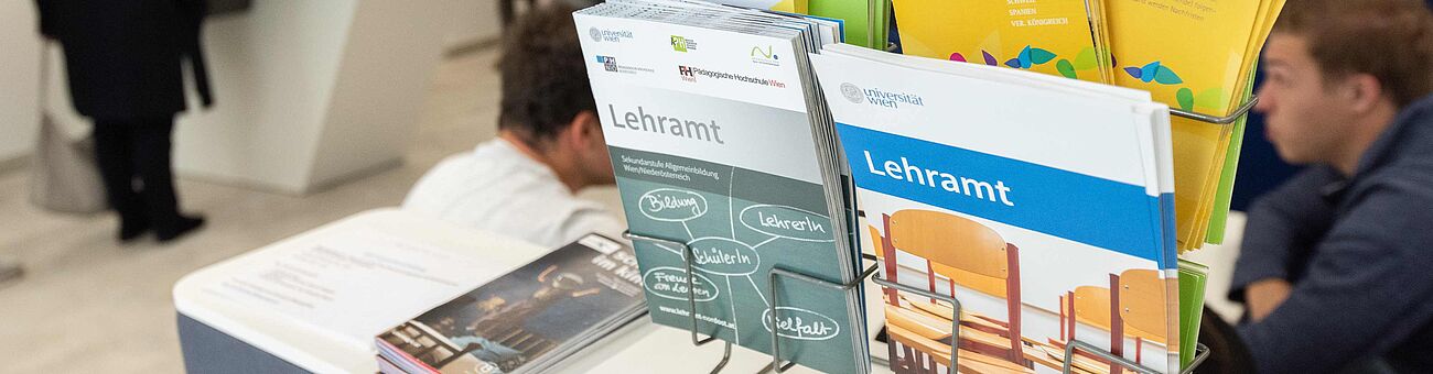 two flyers from the University of Vienna and the Verbund Nord-Ost entitled 